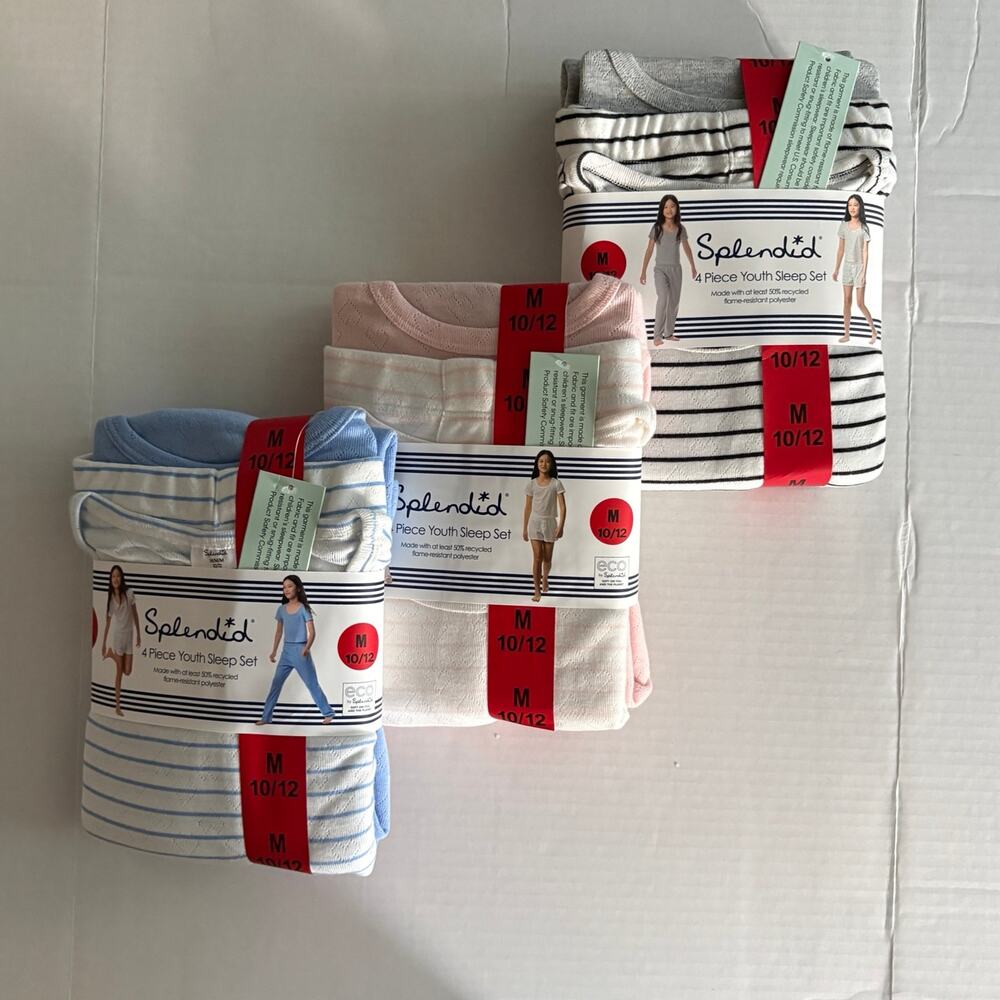 3 Splendid Youth 4 Piece Pajama Set